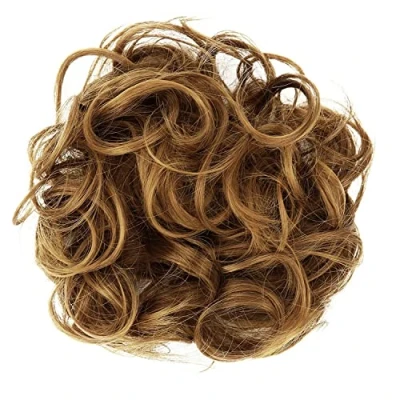 Immagine di CAISHA Elastico Per Capelli XXL Ispessimento Dei Voluminoso Resistente Al Calore Marrone Chiaro Mix G16E