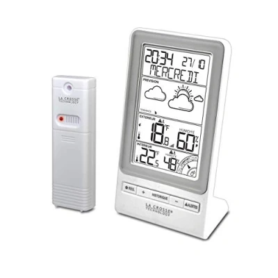 Immagine di La Crosse Technology WS6819 Previsione, Avvisi di Temperatura e Indice Comfort Stazione meteo, Argento