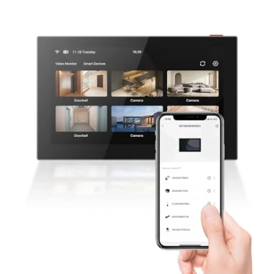 Immagine di EZVIZ Schermo intelligente interno, touchscreen a colori da 7&quot; senza fili con batteria 4600 mAh, audio 2 vie e vista dal vivo, facile installare, SD7