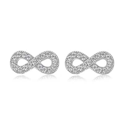 Immagine di Tuscany Silver Orecchini a perno in Argento sterling con zirconia cubica, Metallo cubica da donna