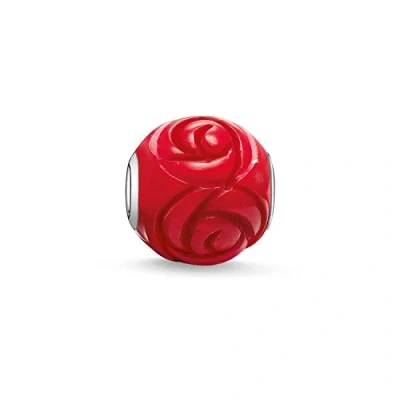 Immagine di Thomas Sabo Perlina da Donna in Argento Sterling 925 e Corallo