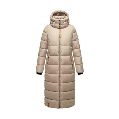Immagine di Navahoo Cappotto invernale da donna, caldo trapuntato, con cappuccio, fiore di cristallo, XS 6XL, talpa, 4XL