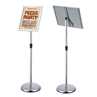 Immagine di Newzealkids Poster supporto da pavimento segno avviso del di regolabile per matrimonio/Show/display/pubblicità A4 Silver