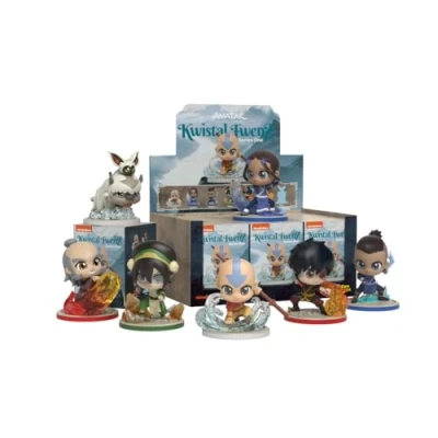 Immagine di Mighty Jaxx Kwistal Fwenz x Avatar: The Last Airbender Vassoio sigillato da 6 Non contiene duplicati Figurine collezione giocattolo cieco …