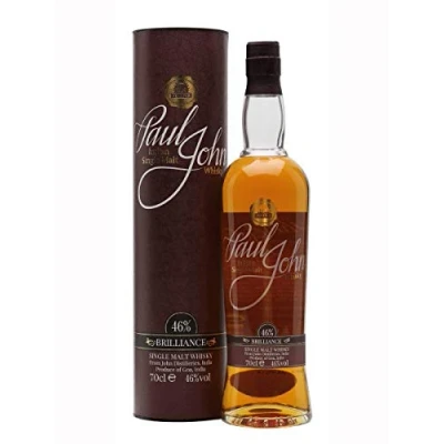 Immagine di Paul John Distillery &quot;Brilliance&quot; Single Malt Whisky Indiano (Non Torbato) Con Astuccio 700 ml