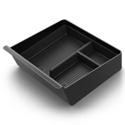 Immagine di Spigen Tesla Model 3 Highland 2024 Vano Portaoggetti per Console Centrale, Organizer da Braccioli Auto Edizione di Carbonio