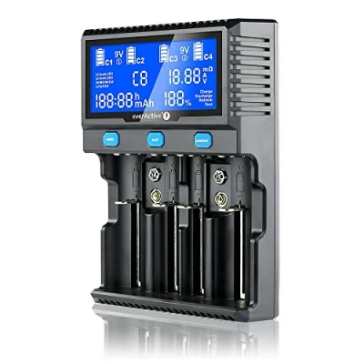 Immagine di Charger for cylindrical Li ion and Ni MH batteries everActive UC 4200