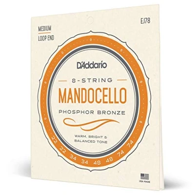 Immagine di D&#039;Addario J78 Phosphor Bronze Mandocello Strings, 22 74