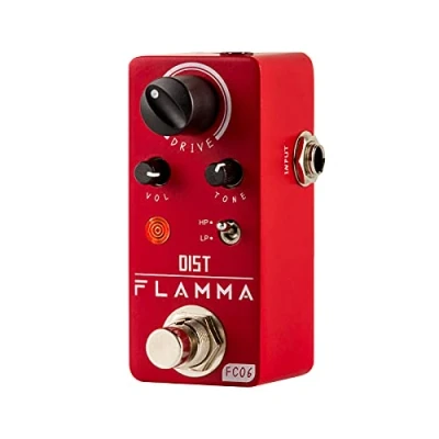 Immagine di FLAMMA FC06 Distorsione Pedale Chitarra Elettrica Effetti Mini Analogico True Bypass Metallo