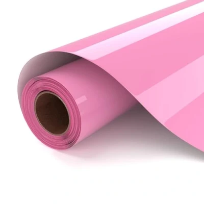 Immagine di UIOK Vinile Termoadesivo per Tessuti, Rosa Termovinile 30,5 x 182 cm Cricut, Tessuti HTV Termico T shirt, Altri