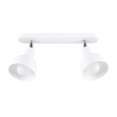 Immagine di SOLLUX LIGHTING Plafoniera Elba, a 2 luci, acciaio, lunghezza 33,5 cm