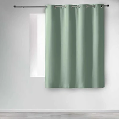 Immagine di Douceur d&#039;Intérieur, Tenda con occhielli (135 x 180 cm) Occult salvia, oscurante