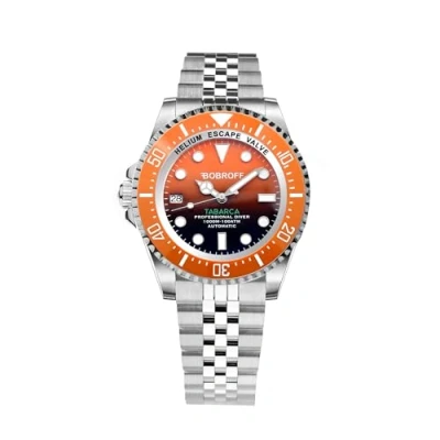Immagine di Bobroff Orologio subacqueo professionale da uomo, automatico, 1000 m, Arancio, valvola dell&#039;elio BF0004ibn BFSTJ