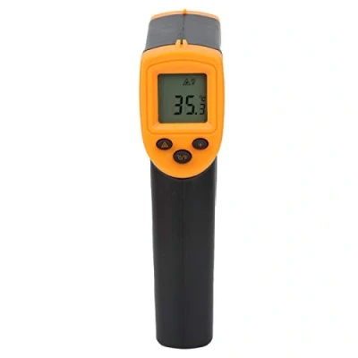 Immagine di Termometro senza, digitale per la misurazione della temperatura a infrarossi LCD HW600, da 50 ℃ 600 ℃, cucinare, manutenzione di automobili, ingegneria
