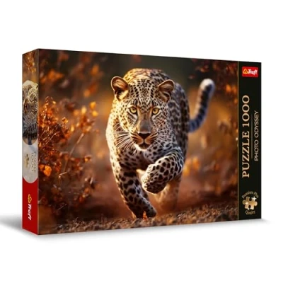 Immagine di Trefl Premium Plus Quality Puzzle Photo Odyssey: Leopardo selvaggio 1000 Pezzi, Foto Uniche, Tessere Perfettamente Abbinabili, per Adulti e Bambini a partire dai 12 Anni, Multicolore, 10818