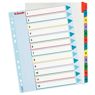 Immagine di ESSELTE Rubrica MYLAR numerica 1 12 con indice riscrivibile f.to A4 MAXI 100209