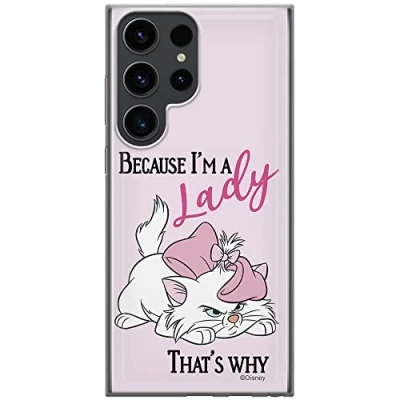 Immagine di Ert Group custodia per cellulare Samsung S23 ULTRA originale e con licenza ufficiale Disney, modello Marie 004 adattato in modo ottimale alla forma dello smartphone, TPU