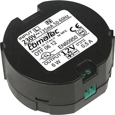 Immagine di Comatec OTF/06.12RA Alimentatore 0.5 A 6 W 12 V/DC 1 pz.
