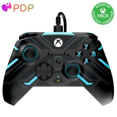 Immagine di PDP Xbox REMATCH GLOW Wired controller TITAN STEEL