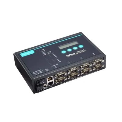 Immagine di MOXA NPort 5650 8 DT Server per dispositivi seriali a porte seriali, Ethernet 10/100, RS 232/422/485, DB 9M, 15KV ESD, 12 48VDC, alimentazione 110V