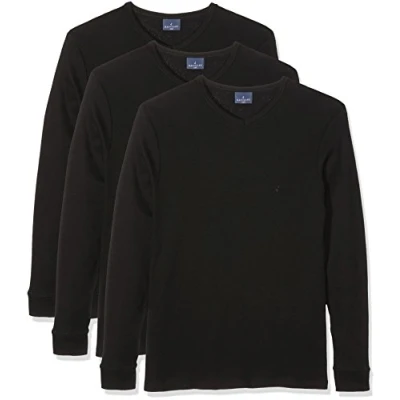 Immagine di Navigare 114 Maglia intima a maniche lunghe, Nero, XX Large (Taglia produttore:7), Pacco da 3, Uomo