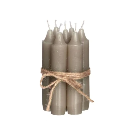 Immagine di comforder comodo set di candele (7 pezzi), con bastoncino da 11 cm color talpa, tavolo semplici, autonomia oltre 4 ore