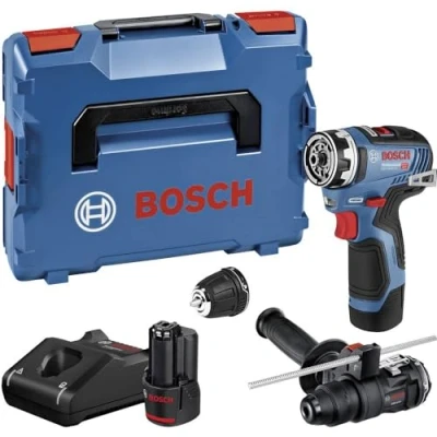 Immagine di Bosch Professional GSR 12V 35 FC 06019H3009 Trapano avvitatore a batteria 12 V Li Ion brushless, incl. seconda batteria, caricabatterie, valigia