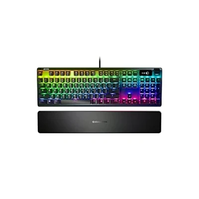 Immagine di SteelSeries Apex 7 Tastiera meccanica per videogiochi Smart Display OLED Retroilluminazione LED RGB Switch Rossi Layout Americano (QWERTY)