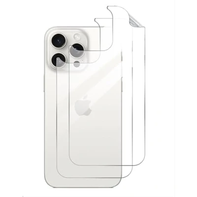 Immagine di GIOPUEY Pellicola Protettiva Retro per iPhone 13 PRO Max, TPU Sottile Materiali di Alta qualità Max Clear 2 Pezzi
