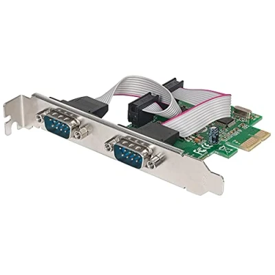 Immagine di Manhattan 152082 2 Porte Scheda a innesto Seriale (9 pin) PCIe
