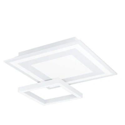 Immagine di Eglo connect.z Smart Home Led pannello Savatarila Z, ZigBee, app e controllo vocale, colore luce regolabile, dimmerabile, lampada da soffitto in metallo bianco