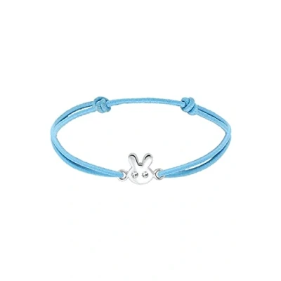 Immagine di Elli Bracciale Bambini Coniglietto Giocoso con Cristalli in Argento Sterling 925