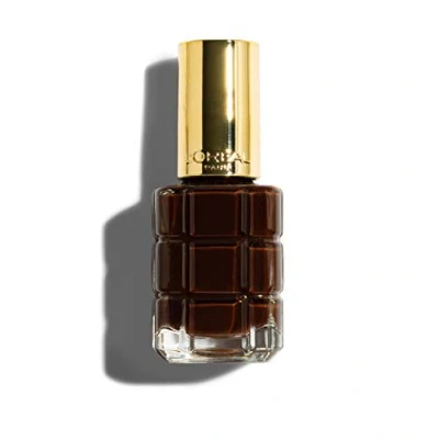 Immagine di L&#039;Oréal Paris Color Riche Colore ad Olio Smalto per Unghie, Arricchito da Olii Preziosi, B25 Cuir Chocolat