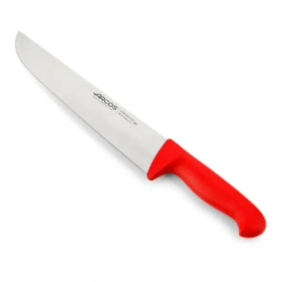 Immagine di Arcos Serie 2900 Coltello Scannare Macellaio Bistecca Lama Acciaio Inossidabile Nitrum 250 mm Manico Polipropilene Colore Rosso