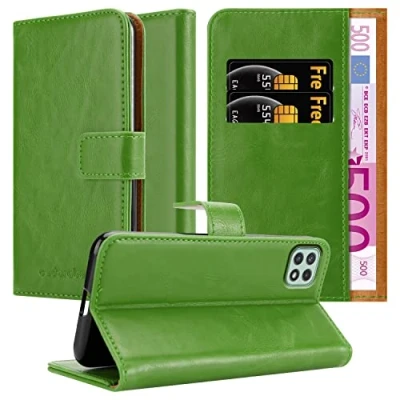 Immagine di Cadorabo Custodia Libro compatibile con Samsung Galaxy A22 5G in VERDE ERBE Vani di Carte, Funzione Stand e Chiusura Magnetica Portafoglio Cover Case Wallet Book Etui Protezione