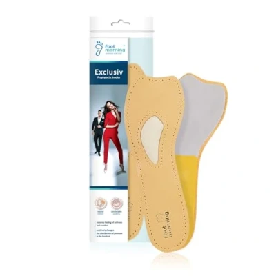 Immagine di Esclusivo Supporto Ortopedico per Arco del Piede Solette in Pelle Tacchi e Scarpe Alte a ¾ Aperte Con Metatarsale Varie Dimensioni (40 EU)