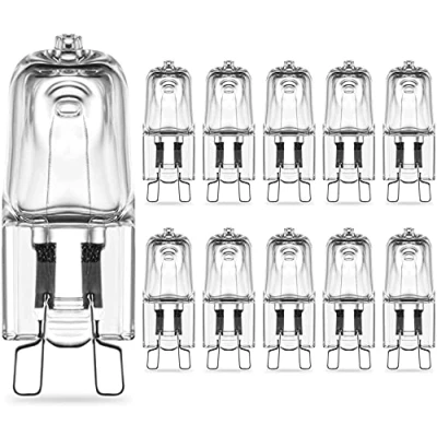 Immagine di RuLEDne Lampadine Alogena G9 60W Dimmerabili 2800K Bianco Caldo, 750lm Trasparente Lampadina a Capsula G9, 230V Alogena, Nessun Sfarfallio, Confezione da 10