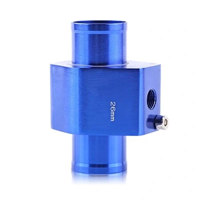 Immagine di Sensore temperatura acqua + tubo giunto termometro, auto calibro Adattatore radiatore con fascette stringitubo(26MM)