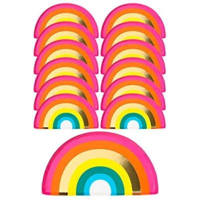 Immagine di Talking Tables Rainbow Shaped Plate, With Foil (12Pk)