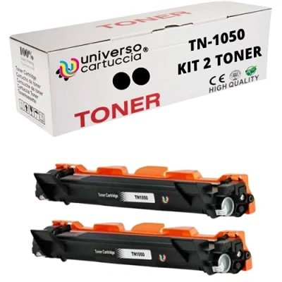 Immagine di universo cartuccia® TN1050 TN 1050 XXL KIT 2 Toner compatibile con BROTHER DCP 1612W 1510 1512 1610W per MFC 1910W 1810 HL 1210W 1212W 1110 1112 (2 TN1050)