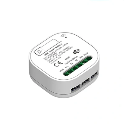 Immagine di aixi SHS WiFi RF 433Mhz Tuya Smart Switch Module 16A Mini Breaker 2 Way 1Gang Compatibile con Amazon Alexa Google Home Life app (1xWiFi RF433Mhz Switch)