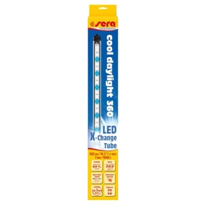 Immagine di Sera, Luce Diurna a LED per acquari d&#039;Acqua Dolce e Acqua salata (10.000 12.000 Kelvin), intensità della luminosità con dimmer Regolabile