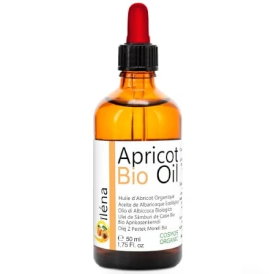 Immagine di Oïléna Olio di Albicocca BIO Nativo Extravergine 100% Puro Spremuto a Freddo Abbronzante doposole bebe unghie cuticole Viso, Corpo, Capelli 50 ml