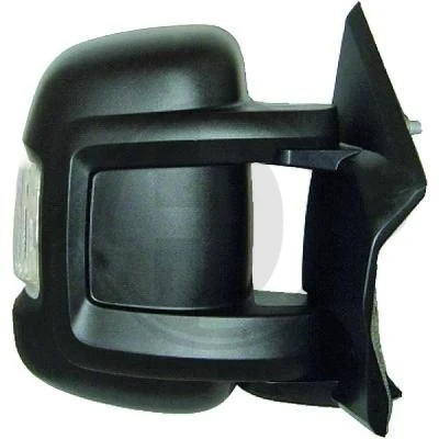 Immagine di specchio retrovisore esterno Diederichs 3484224 Dx zigrinato convesso, Braccio corto, con a grandangolo, per regolazione elettrica s