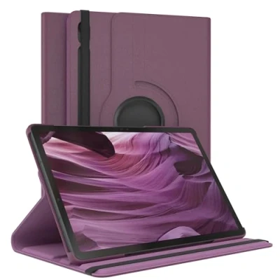 Immagine di EAZY Case Custodia per tablet Samsung Galaxy Tab S9 FE Cover protettiva 10,9 pollici Smart Rotation stare in piedi Flip 360 girevole con funzione di supporto, similpelle Viola