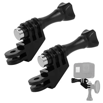 Immagine di Higatful 2 supporti verticali per GoPro, adattatore a gomito con direzione di 90 gradi, compatibile Insta360 ONE X2, Gopro Hero, DJI Osmo action e la maggior parte delle camera
