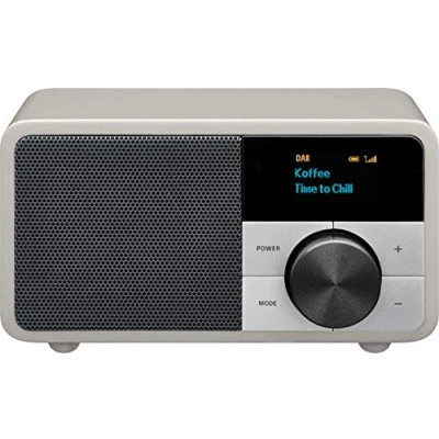 Immagine di Sangean Genuine Mini DDR 7 Radio da tavolo DAB+, FM AUX, Bluetooth Argento