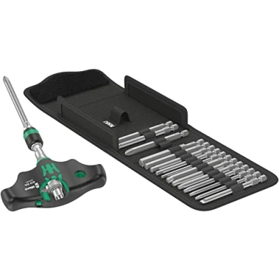 Immagine di Wera Kraftform Kompakt 400 RA Set 1 Cacciavite porta inserti 17 parti Croce Phillips, Pozidriv, TORX, Brugola interna, Taglio