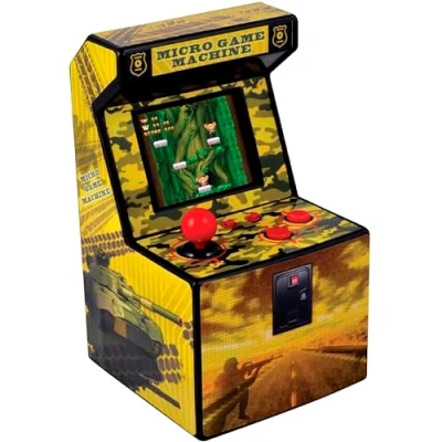 Immagine di ITAL Mini Arcade Retro / Console Geek Portatile Con 250 Giochi Integrati 16 Bit Gadget Perfetto Come Regalo Per Bambini E Adulti (Giallo)