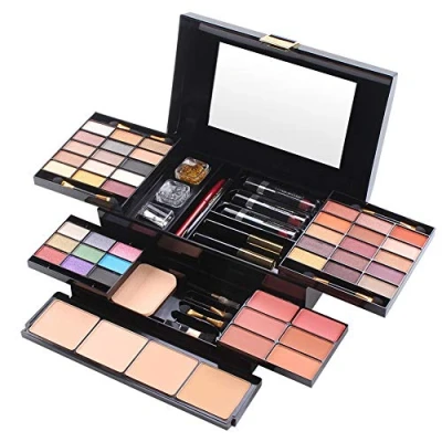 Immagine di JasCherry 49 Colors Makeup Kit Combination with Eyeshadow Blusher Press Powder and Lip Gloss Ideal Make Up Cosmetic Set for Professional Daily Use #1